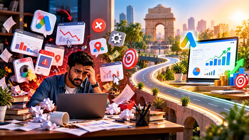 10 Google Ads Mistakes Beginners Make in India (And How to Fix Them)