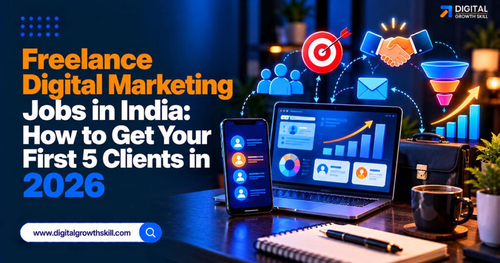 Freelance Digital Marketing Jobs in India: How to Get Your First 5 Clients in 2026