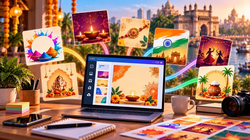 Canva for Small Business: Free Design Templates for Social Media Posts (India Festivals Included)